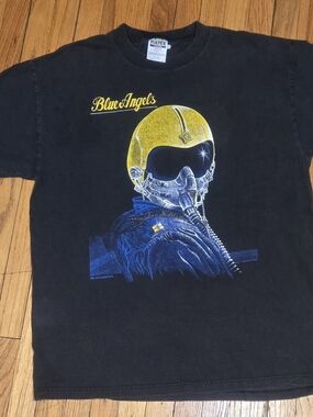 Vintage 90s US Navy Blue Angels Blackbird Shirt